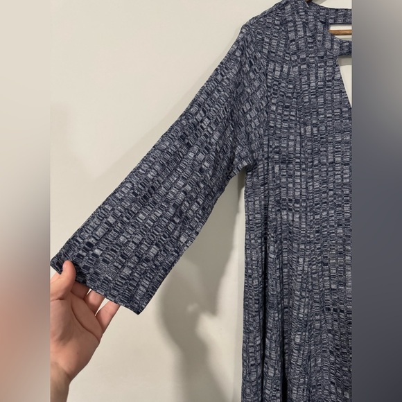 Torrid - Navy Choker Neck Ribbed Sweater Dress - Picture 5 of 10